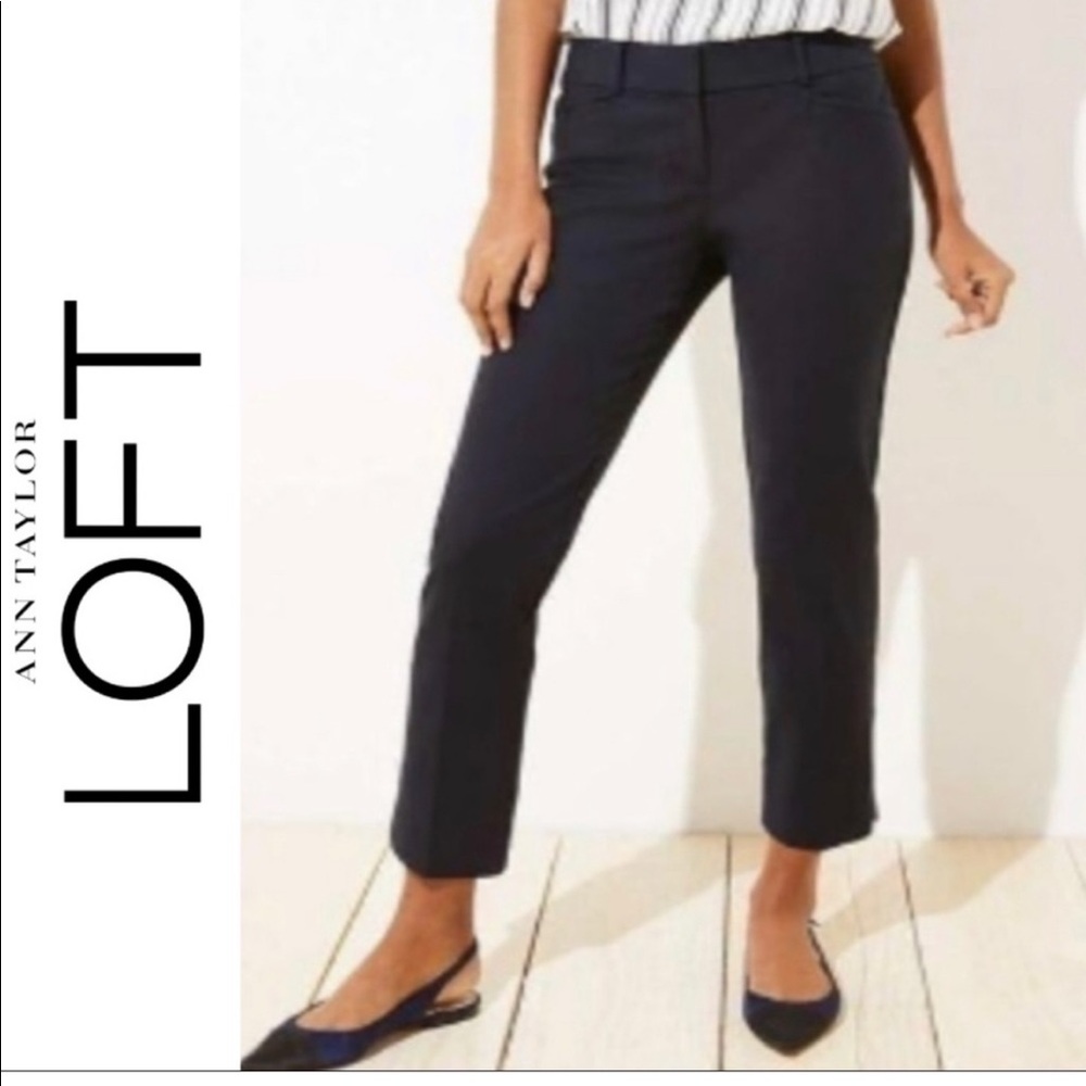 Ann Taylor LOFT Gray Marisa Petite Pants
